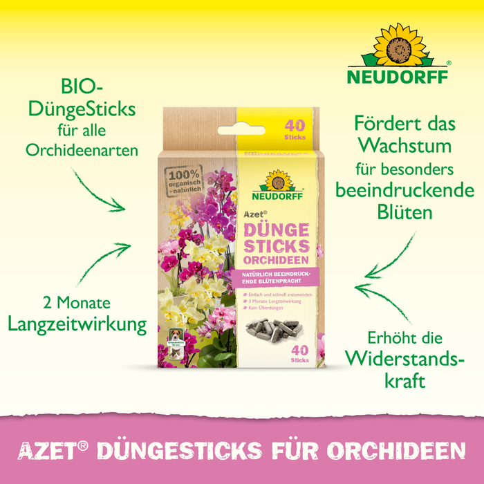 Neudorff Azet bâtons d'engrais pour orchidées - Silberkraft