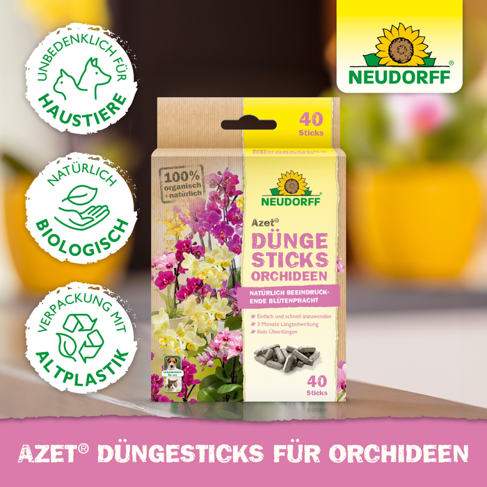 Neudorff Azet bâtons d'engrais pour orchidées - Silberkraft