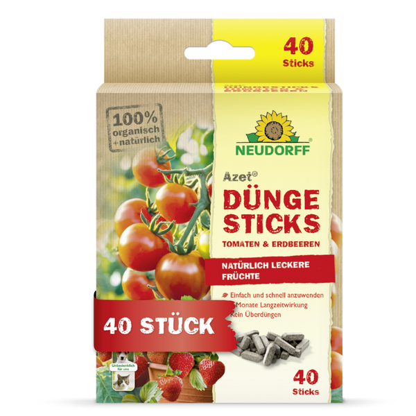 Neudorff Azet bâtons d'engrais pour tomates et fraises - Silberkraft