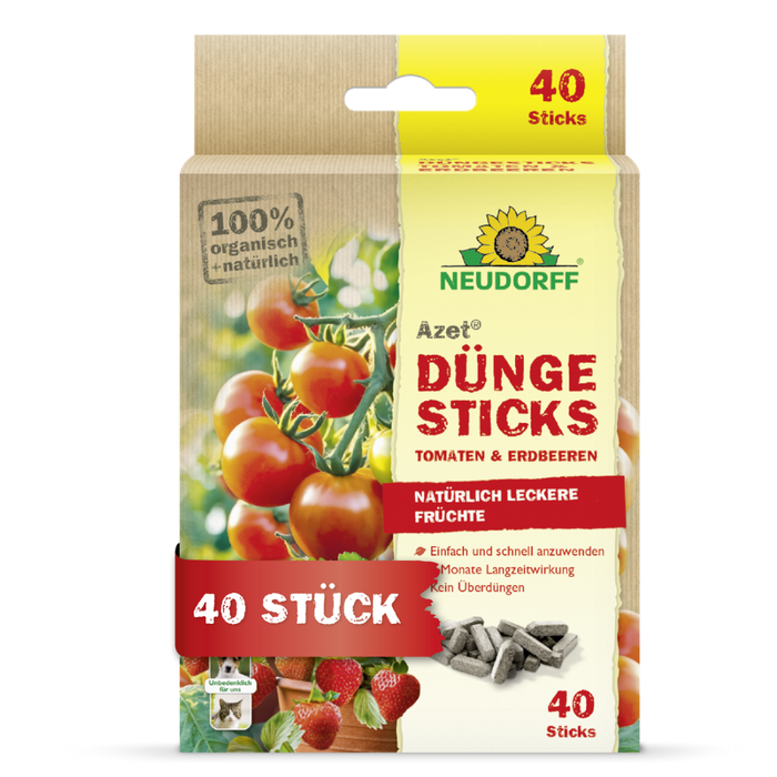 Neudorff Azet bâtons d'engrais pour tomates et fraises - Silberkraft