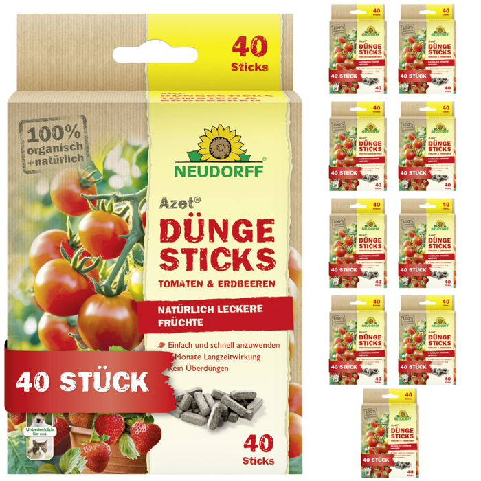 Neudorff Azet bâtons d'engrais pour tomates et fraises - Silberkraft