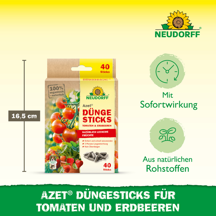 Neudorff Azet bâtons d'engrais pour tomates et fraises - Silberkraft