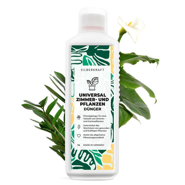 Engrais universel pour plantes d'intérieur et de jardin - Engrais liquide minéral NPK avec azote - Engrais pour légumes - Engrais pour plantes - Silberkraft