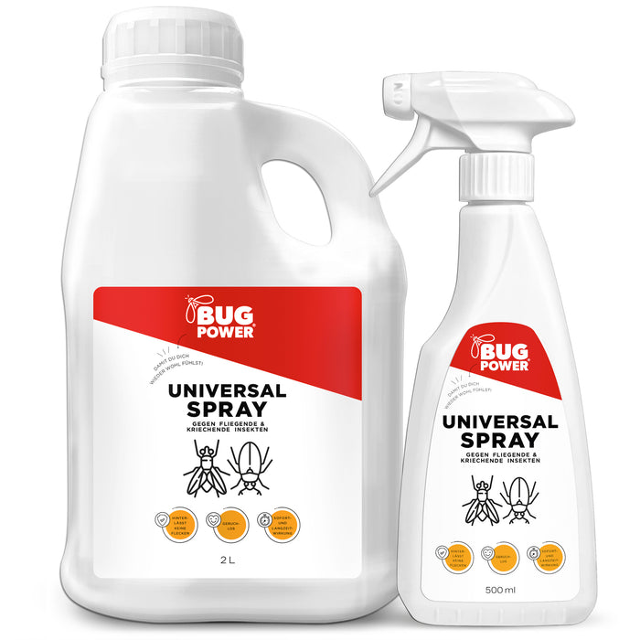 BugPower Universal Insect Spray - contre tous les insectes rampants et volants