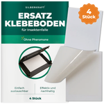 Silberkraft Ersatz Klebeboden für Insektenfalle 4 Stück – Klebeflächen ohne Pheromone