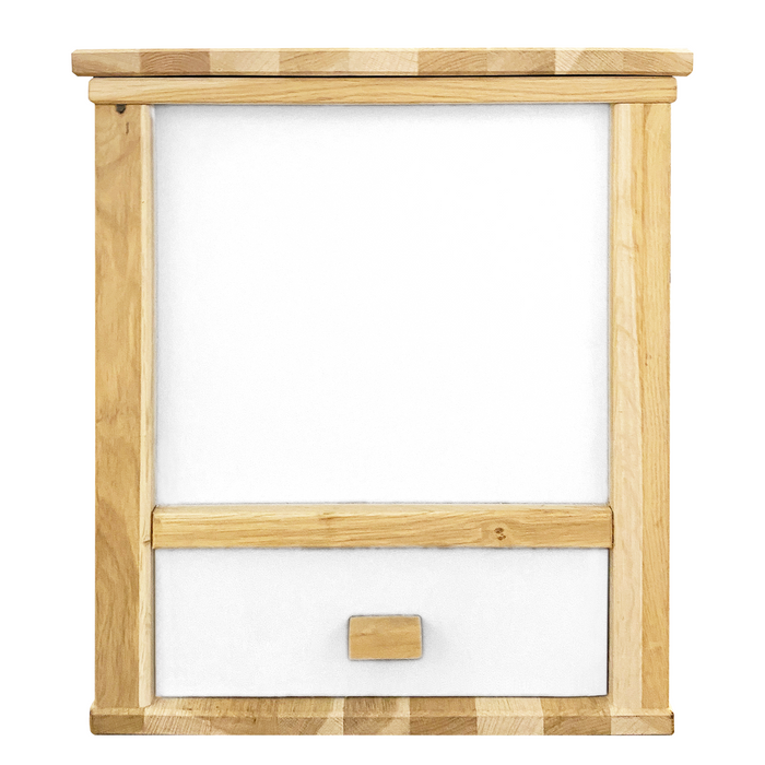 Stylische Wurmkiste - Wurmkomposter für draußen und drinnen -Wurmbox für den Balkon als Komplett-Set mit 500 Kompostwürmern - Silberkraft