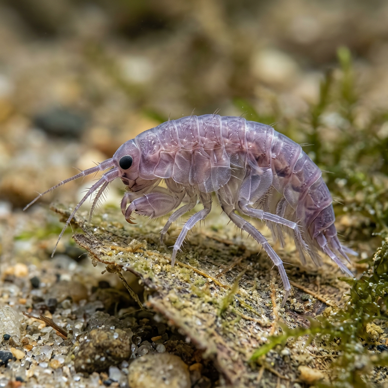 Amphipode de ruisseau