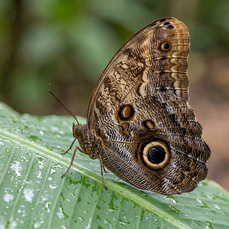 Papillon banane (papillon hibou)