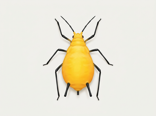 Puceron du laurier-rose (Aphis nerii) d'en haut