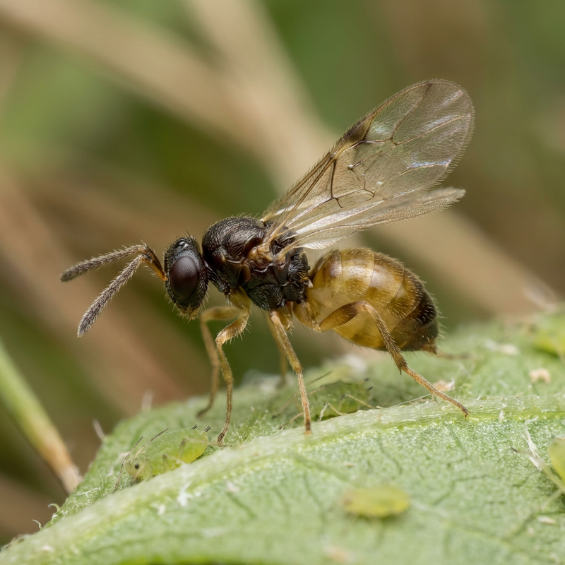 Guêpe parasite des pucerons