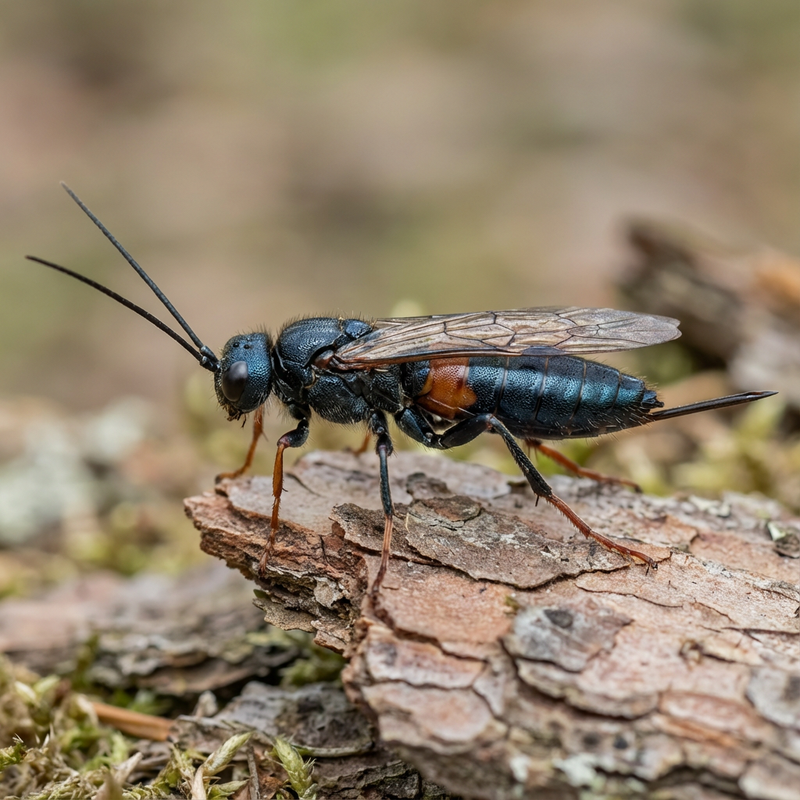 Guêpe des bois d'épinette bleue