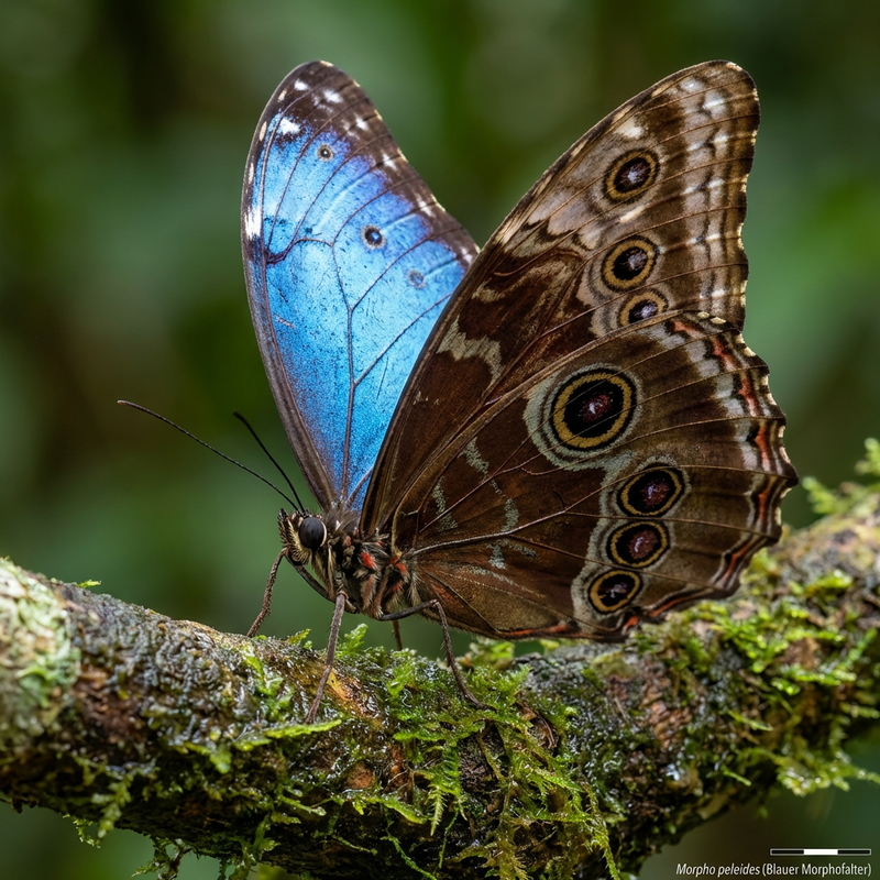 Papillon morpho bleu