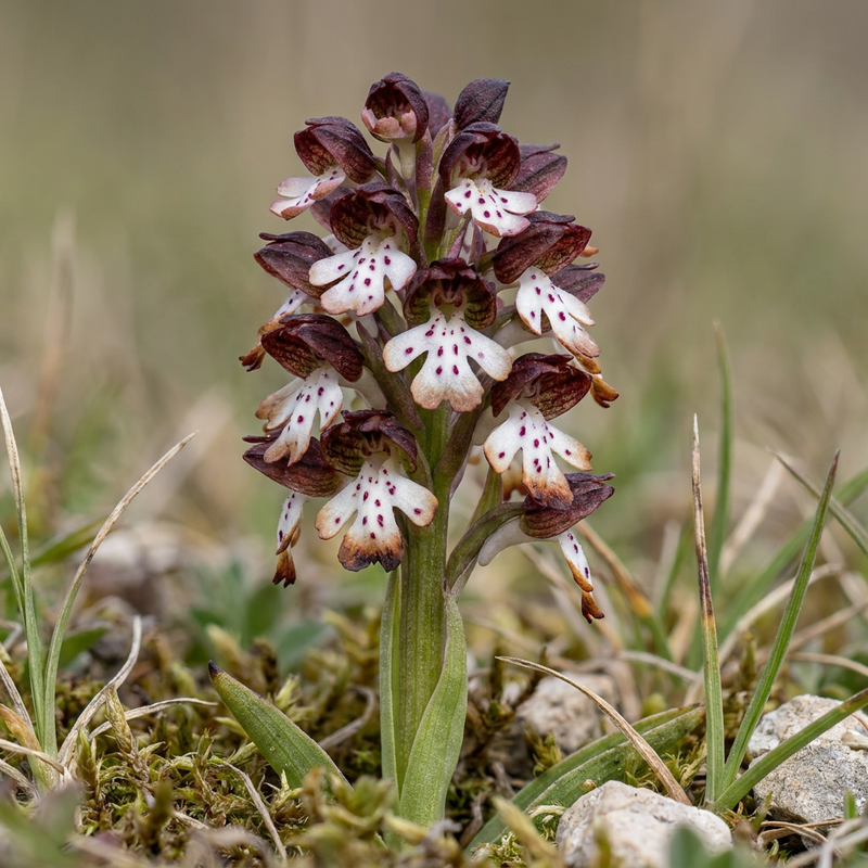 Orchidée brûlée