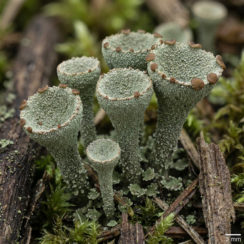 Véritable lichen en gobelet