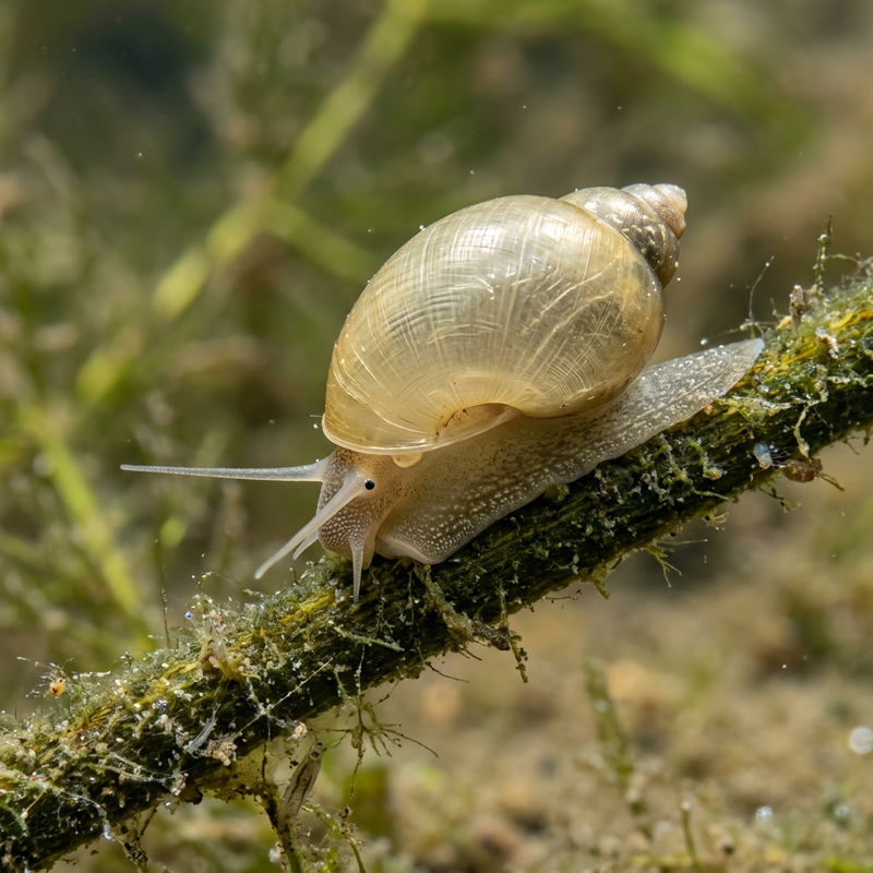 Escargot de boue en forme d'œuf