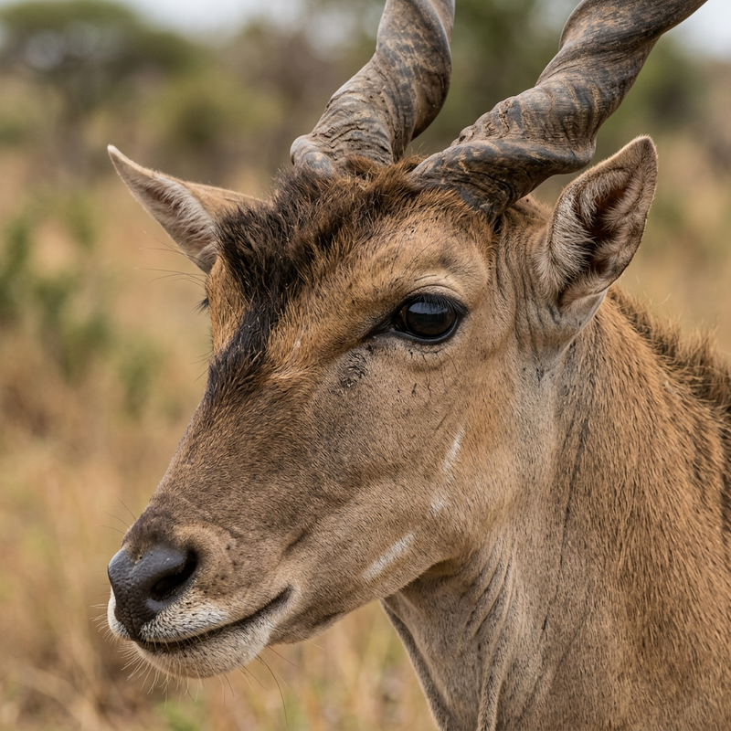 Elenantilope (Taurotragus oryx), illustration IA