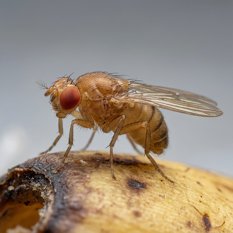 Vinaigre ou mouche des fruits