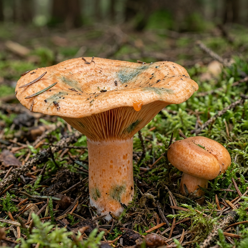 Fichten-Reizker (Lactarius deterrimus), illustration IA