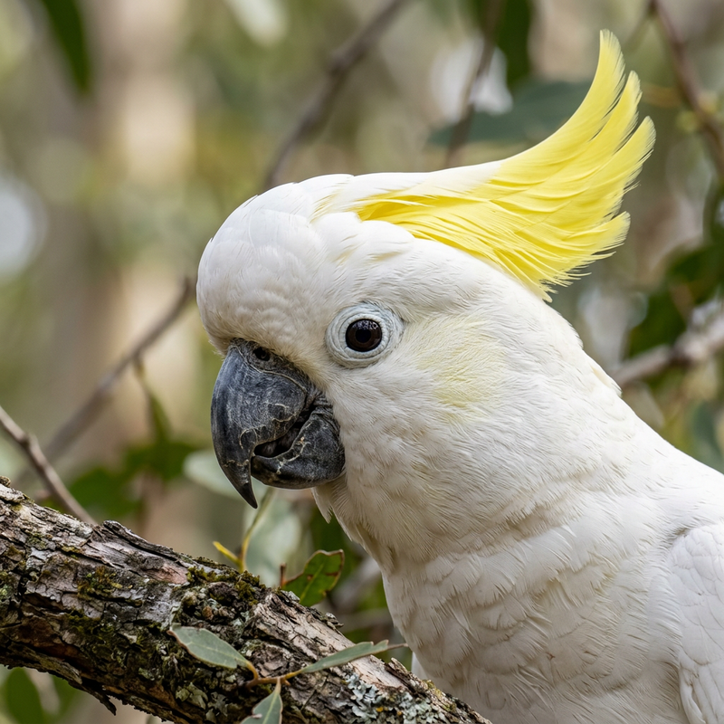 Cacatoès à huppe jaune
