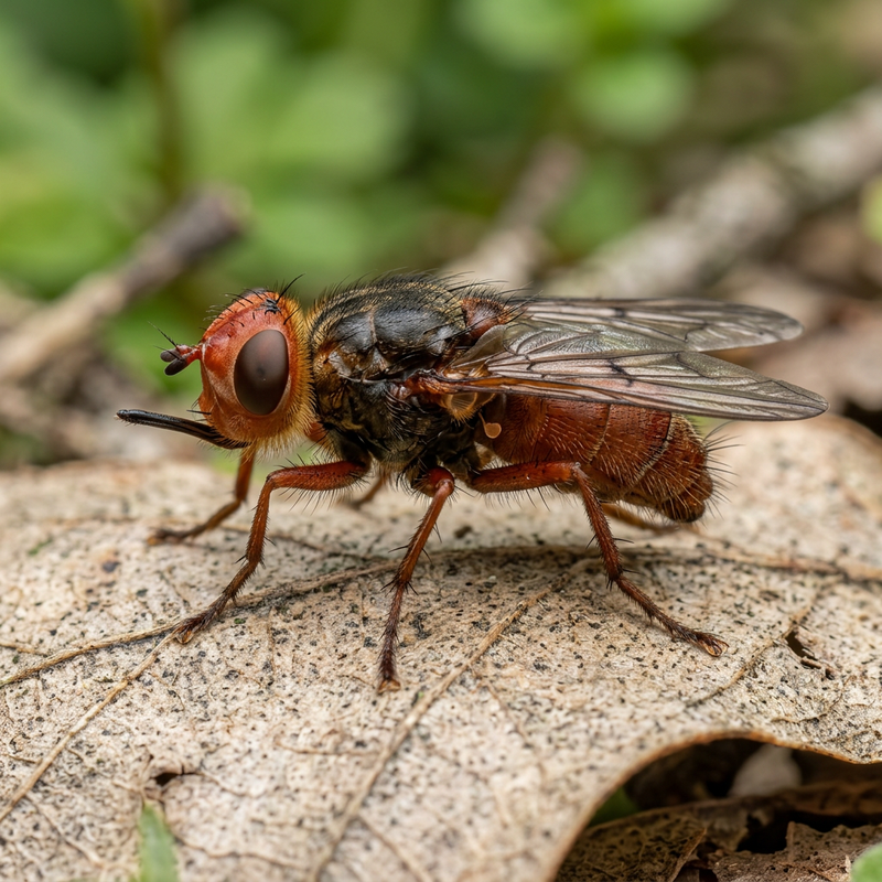 Mouche à tête bulle commune