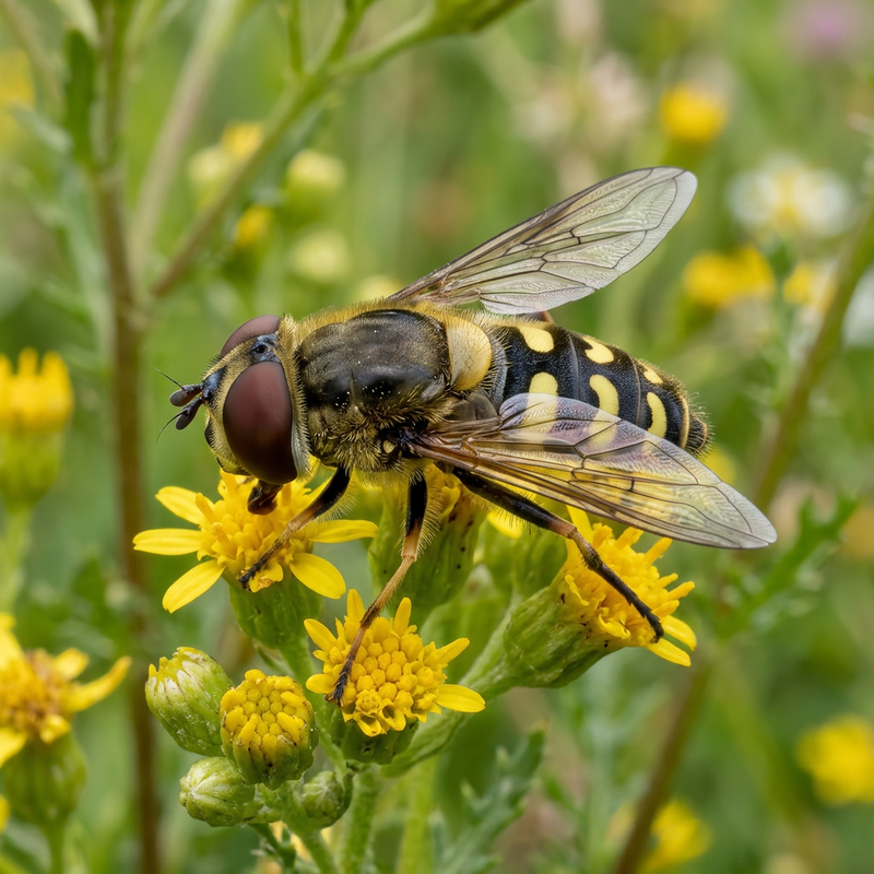 Hoverfly commun des champs
