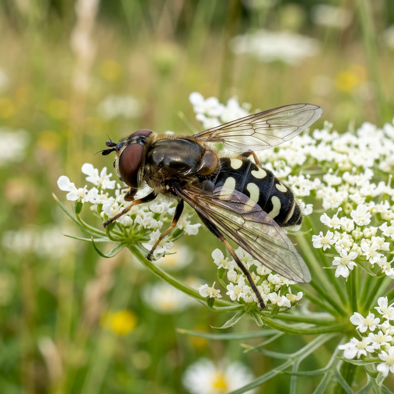 Hoverfly commun des champs