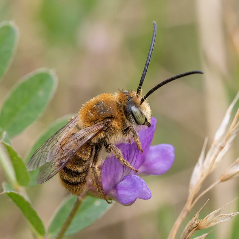 Abeille longue corne commune