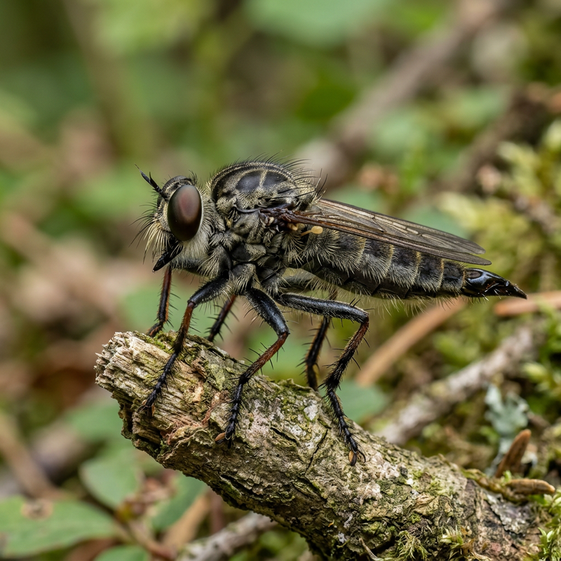 Mouche voleuse de forêt commune