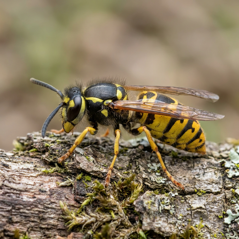 Guêpe commune (genre Vespula)