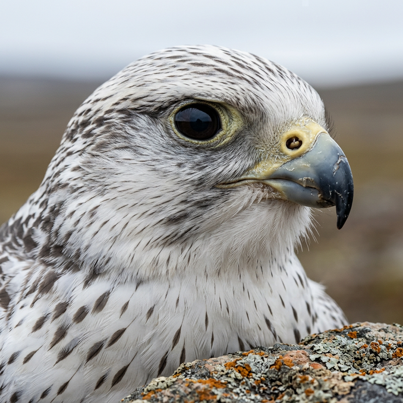 Gerfalke (Falco rusticolus), illustration IA