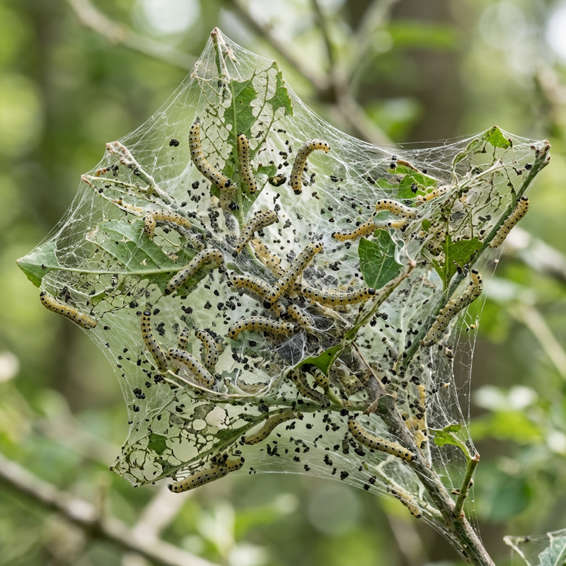 Toiles de papillons de nuit