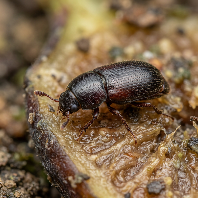 Coléoptère brillant (genre Carpophilus)