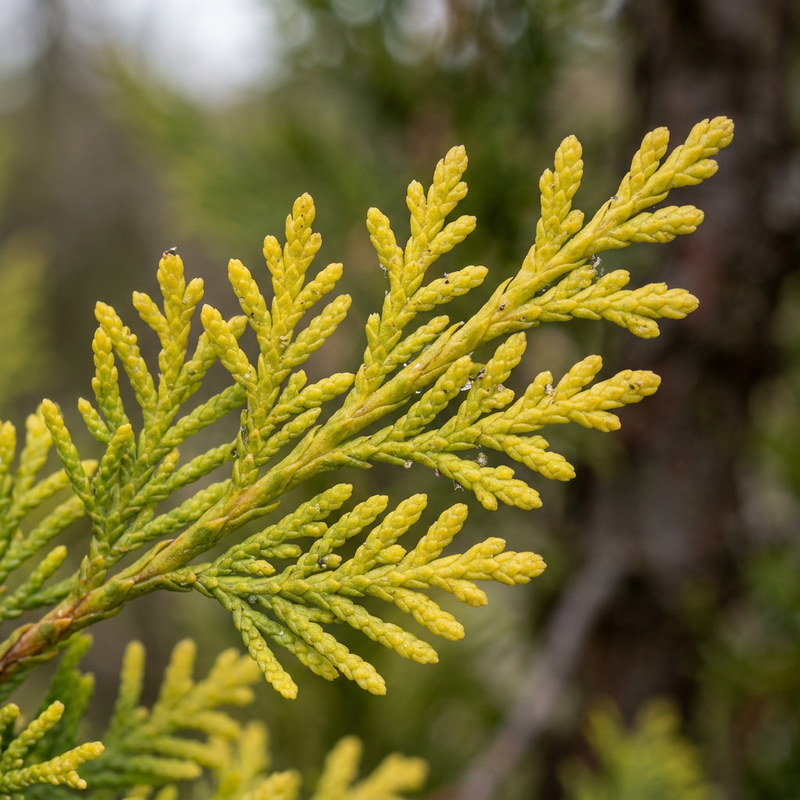 Cyprès doré (Cupressus macrocarpa), illustration IA
