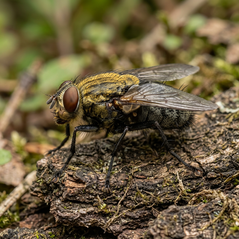 Mouche dorée (genre Pollenia)