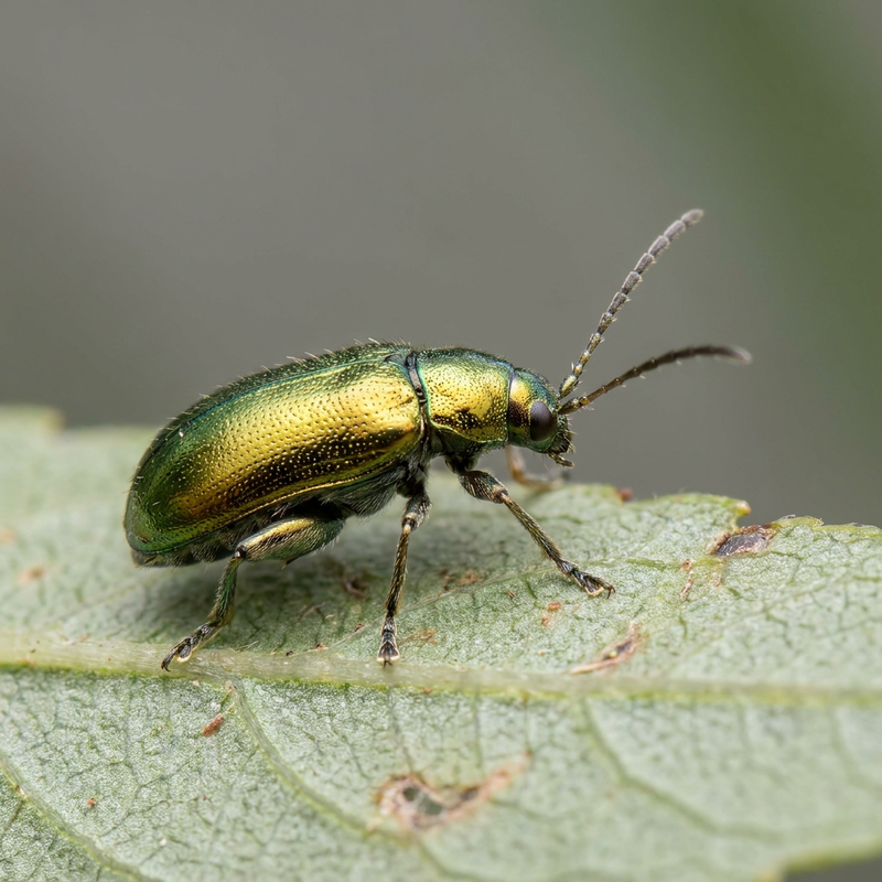 Altise du saule vert doré