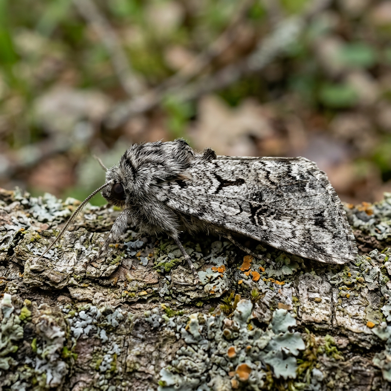 Papillon gris de la dague