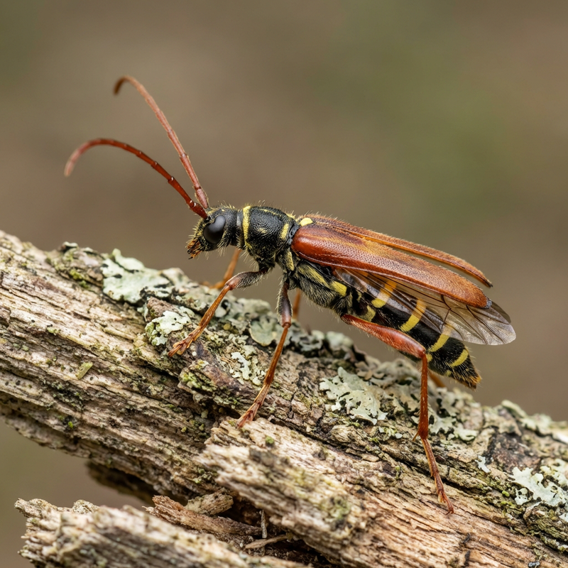 Gros coléoptère guêpe