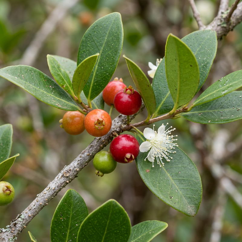 Grünalgen (Eugenia punicifolia), illustration IA