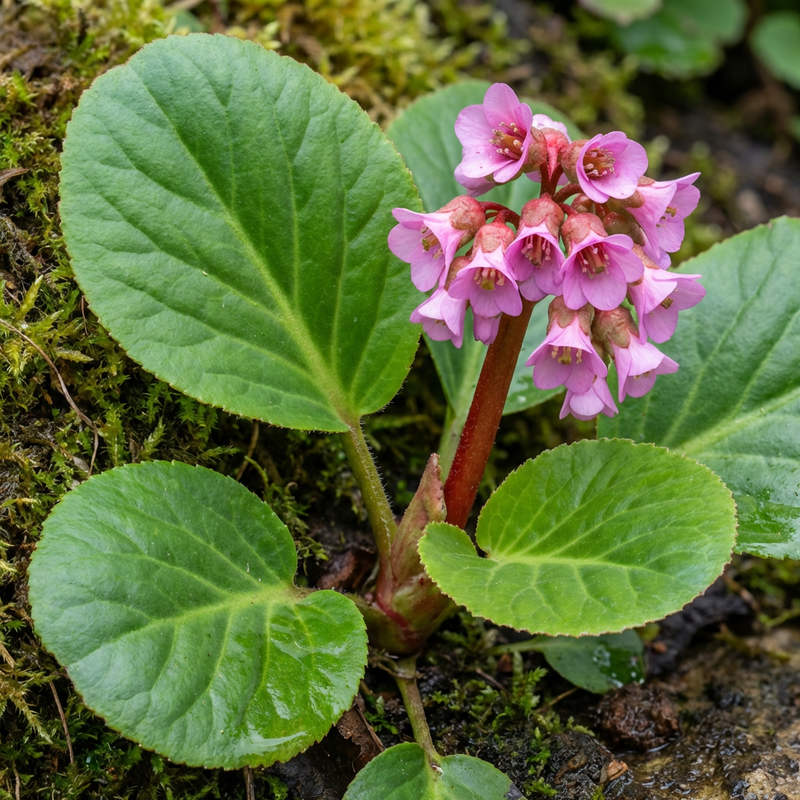 Bergenia à feuilles cordées