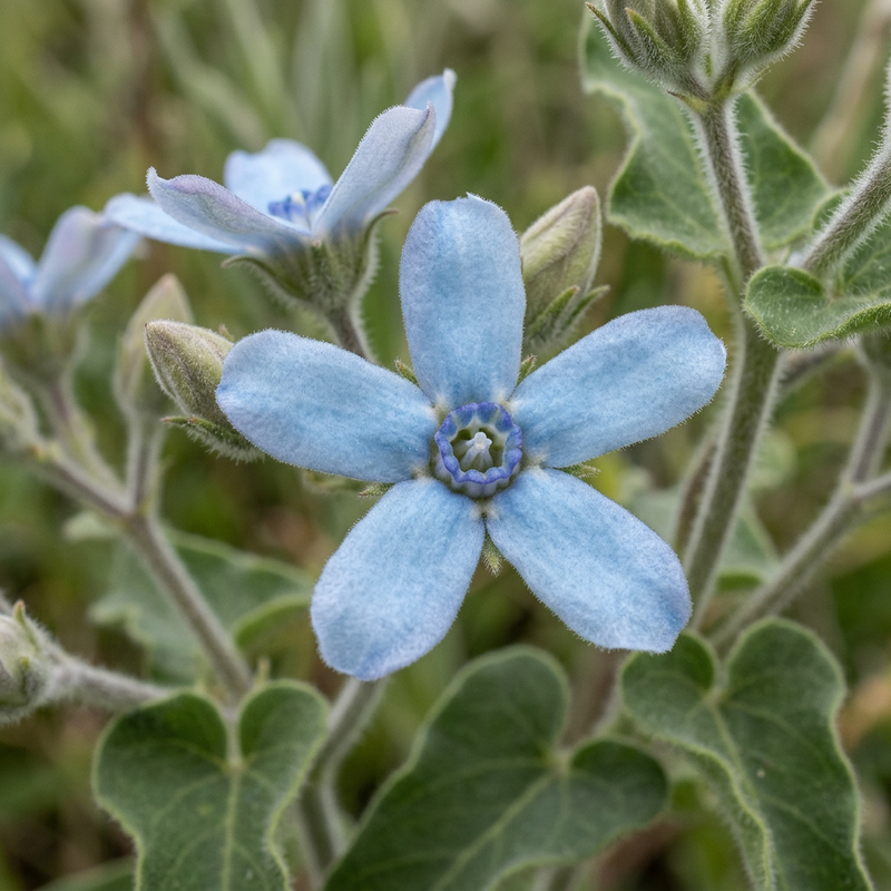 Fleur du ciel (Oxypetalum caeruleum), illustration IA