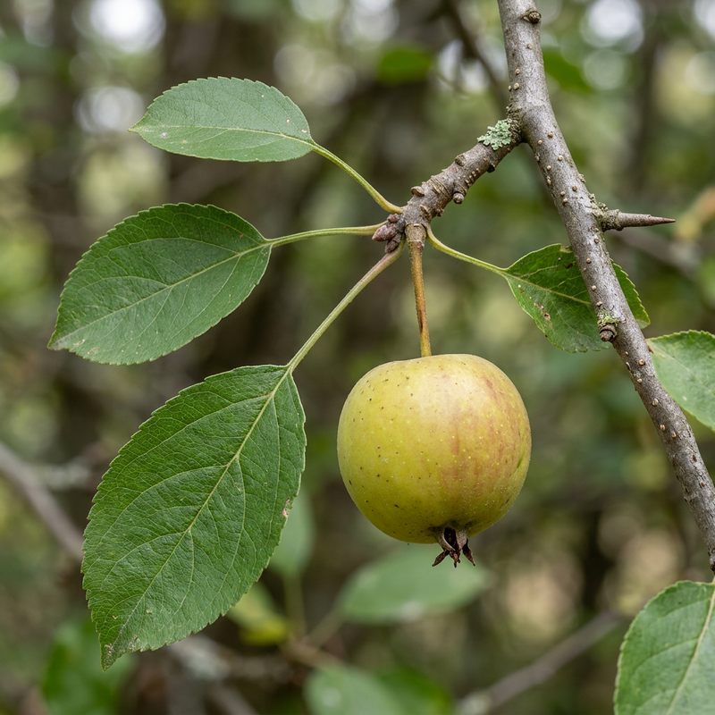 Holzapfel (Malus sylvestris), illustration IA