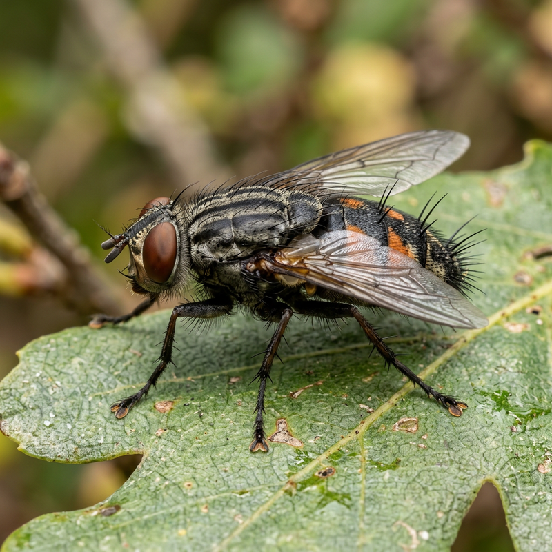 Mouche chenille hérisson