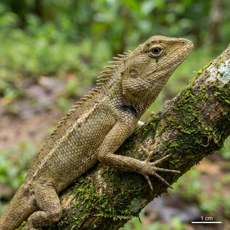 Lézard versicolor indien