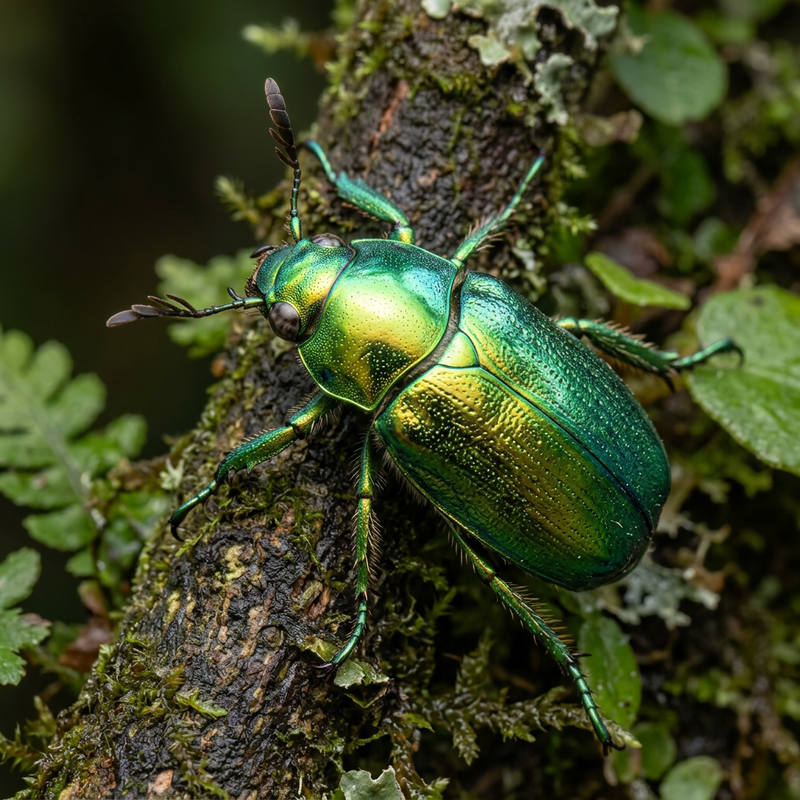 Coléoptères joyaux (genre Chrysina)