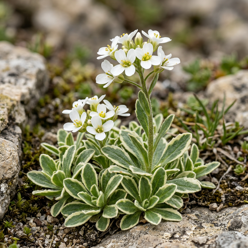 Cresson d'oie du Caucase (variété 'Variegata')