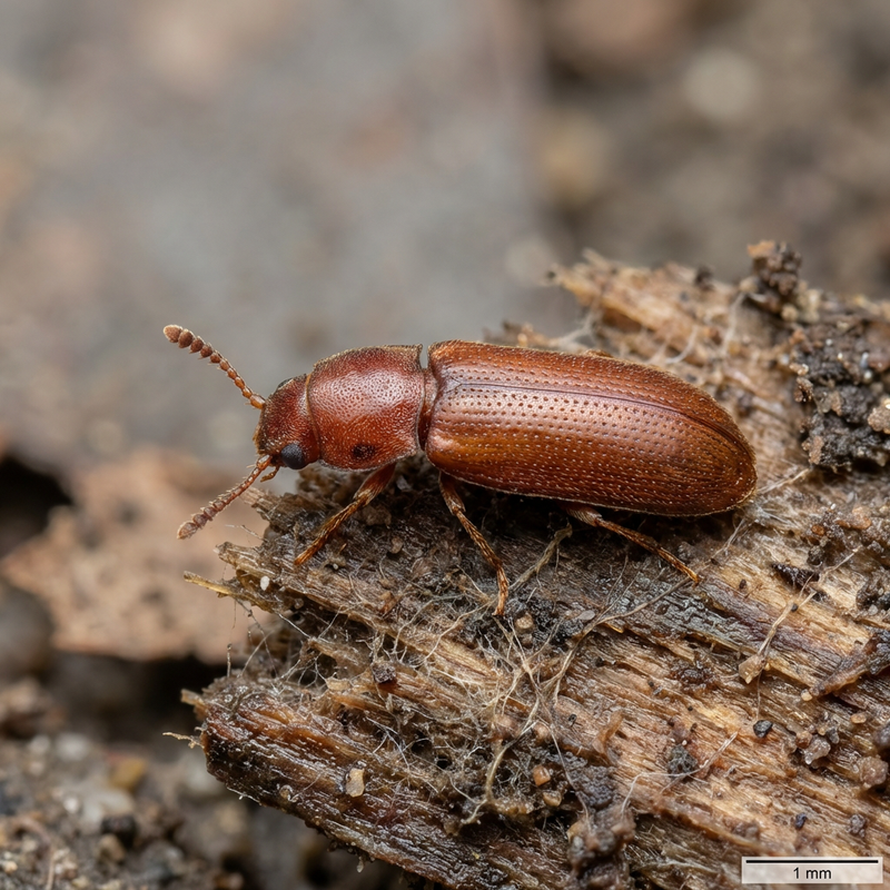 Petit coléoptère des moisissures