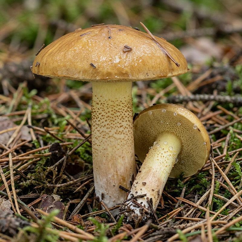 Körnchen-Röhrling (Suillus granulatus), illustration IA