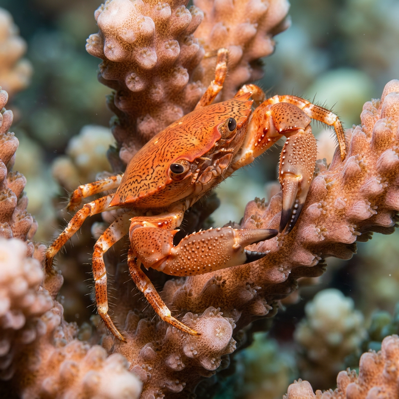 Crabe corail