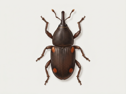 Charançon du maïs (Sitophilus zeamais) d'en haut