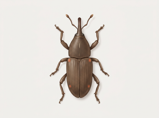 Charançon du riz (Sitophilus oryzae) d'en haut